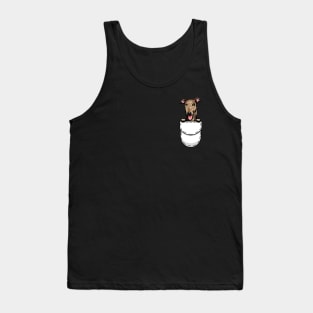 Funny Greyhound Pocket Dog Tank Top